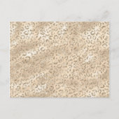 Bruin Cheetah Leopard Skin Print Pattern Briefkaart (Voorkant)