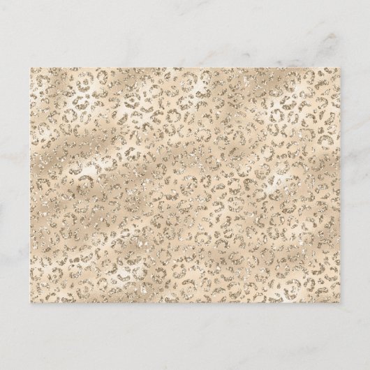 Bruin Cheetah Leopard Skin Print Pattern Briefkaart (Voorkant)