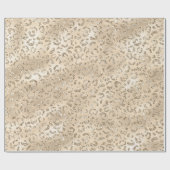 Bruin Cheetah Leopard Skin Print Pattern Cadeaupapier (Vlak)