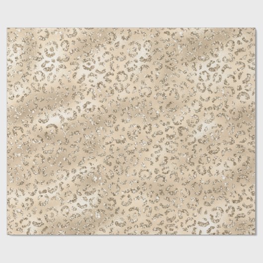 Bruin Cheetah Leopard Skin Print Pattern Cadeaupapier (Vlak)