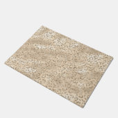 Bruin Cheetah Leopard Skin Print Pattern Deurmat (Schuin)