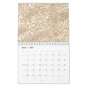 Bruin Cheetah Leopard Skin Print Pattern Kalender (Mar 2027)