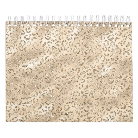 Bruin Cheetah Leopard Skin Print Pattern Kalender (Hoes)
