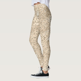 Bruin Cheetah Leopard Skin Print Pattern Leggings
