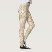Bruin Cheetah Leopard Skin Print Pattern Leggings (Rechts)