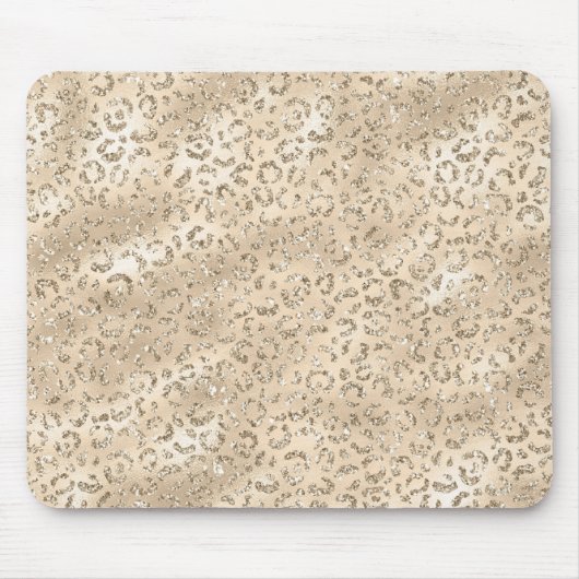 Bruin Cheetah Leopard Skin Print Pattern Muismat (Voorkant)