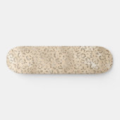 Bruin Cheetah Leopard Skin Print Pattern Persoonlijk Skateboard (Horizontaal)