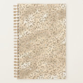 Bruin Cheetah Leopard Skin Print Pattern Planner (Voorkant)