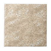 Bruin Cheetah Leopard Skin Print Pattern Tegeltje (Voorkant)