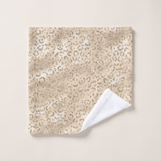 Bruin Cheetah Leopard Skin Print Pattern Washandje (Wasdoekje)