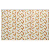 Bruin Chicken Design Patroon Stof (Fat Quarter)