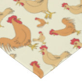 Bruin Chicken Design Patroon Tafelkleed (Gekanteld)