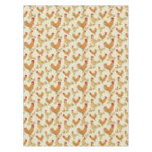 Bruin Chicken Design Patroon Tafelkleed (Voorkant)