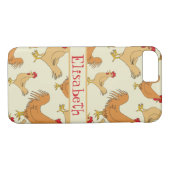 Bruin Chicken Design Personaliseert Case-Mate iPhone Case (Achterkant (Horizontaal))