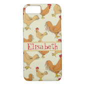 Bruin Chicken Design Personaliseert Case-Mate iPhone Case (Achterkant)