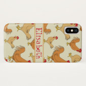 Bruin Chicken Design Personaliseert Case-Mate iPhone Case (Achterkant (horizontaal))