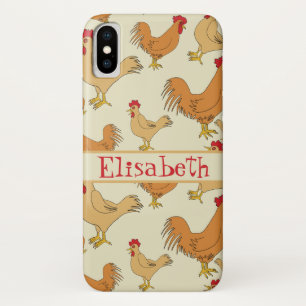 Bruin Chicken Design Personaliseert Case-Mate iPhone Case