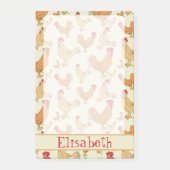 Bruin Chicken Design Personaliseert Post-it® Notes (Voorkant)