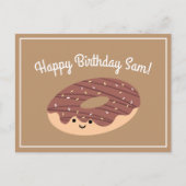 Bruin Chocolade Birthday Briefkaart (Voorkant)