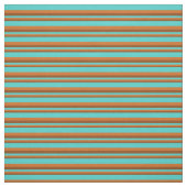 Bruin, Chocolade & Turquoise Patroon Stof (Swatch)