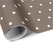 Bruin Classic  Polka Dot voor vakantiegeschenken Cadeaupapier (Rol Hoek)