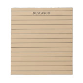 Bruin Classic & Stijlvol briefpapier Notitieblok (Voorkant)