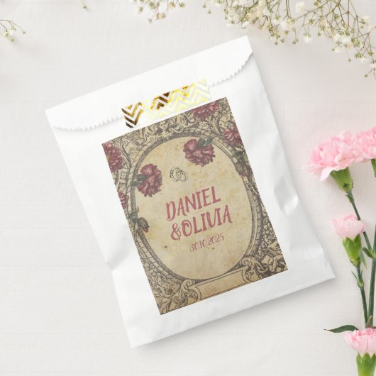 Bruin  Classic Wedding Bedankzakje (Gezegeld)