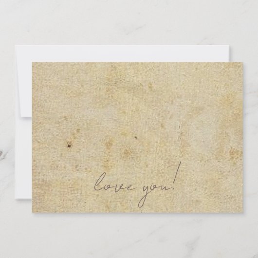 Bruin  Classic Wedding Invitatio Bridesmade Kaart (Achterkant)