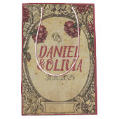 Bruin  Classic Wedding Medium Cadeauzakje (Voorkant)