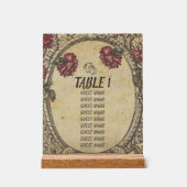 Bruin  Classic Wedding Seating Charts Acryl Bord (Voorkant)