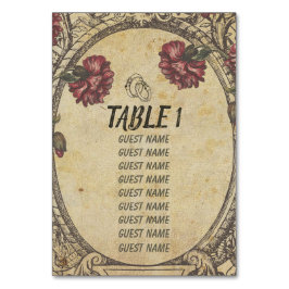 Bruin Classic Wedding Seating Charts Kaart