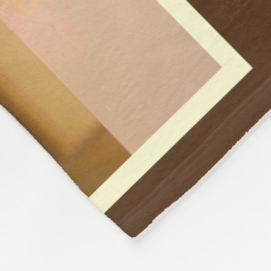 Bruin Collage Grootouder Jubileum Foto Gift Fleece Deken (Hoek)