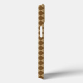 Bruin combinatie diamantpatroon van STaylor Case-Mate iPhone Case (Achterkant / Rechts)