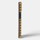 Bruin combinatie diamantpatroon van STaylor Case-Mate iPhone Case (Achterkant / Rechts)
