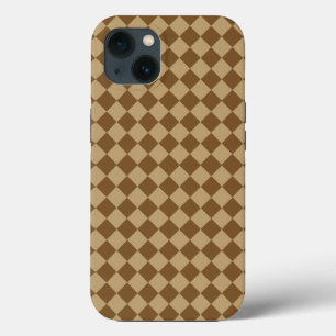 Bruin combinatie diamantpatroon van STaylor Case-Mate iPhone Case