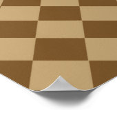 Bruin combinatie diamantpatroon van STaylor Poster (Hoek)