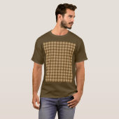 Bruin combinatie diamantpatroon van STaylor T-shirt (Voorkant volledig)