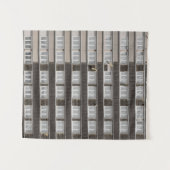 Bruin commercieel gebouw wandkleed (Voorkant (horizontaal))