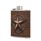 Bruin Cowboy Rustiek Western Land Texas Star Heupfles (Links)