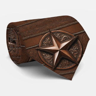 Bruin Cowboy Rustiek Western Land Texas Star Stropdas