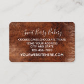 Bruin Cowgirl Lederen Look Visitekaartje (Voorkant)