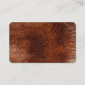 Bruin Cowgirl Lederen Look Visitekaartje (Achterkant)