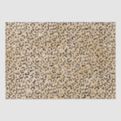 Bruin Cream Glitter Leopard Print Tissuepapier (Voorkant)