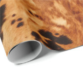 Bruin Cream Koeienhuid Bruiloft Cadeaupapier (Rol Hoek)