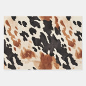 Bruin Cream Koeienhuid Bruiloft Inpakpapier Vel (Voorkant 3)