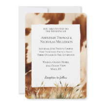 Bruin Cream Koeienhuid Bruiloft