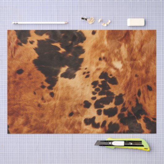 Bruin Cream Koeienhuid Bruiloft Tissuepapier (Craft)