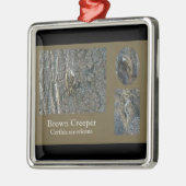 Bruin Creeper Coördinerende artikelen voor zongvog Metalen Ornament (Links)