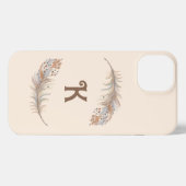 Bruin & Crème iPhone Hoesje (Achterkant horizontaal)