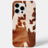 Bruin Crème Koeienhuid Western Case-Mate iPhone Case (Achterkant)